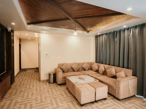Sitting area with sofa set